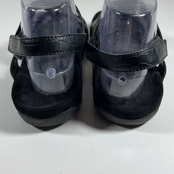 Vionic Women’s Amber Adjustable Leather Orthotic Sandals Black Size 7 - Picture 7 of 10